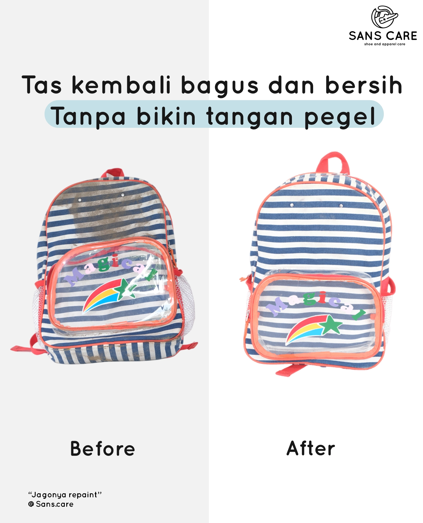Backpack treatment