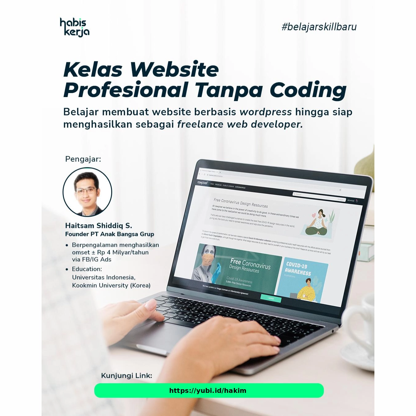 Join Kelas Membuat Website Tanpa Coding