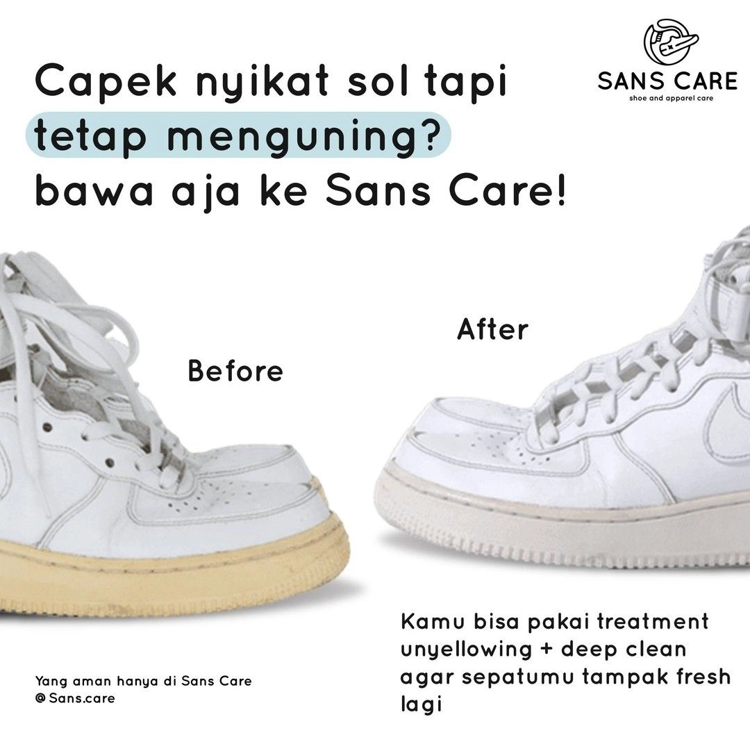 Unyellowing sole