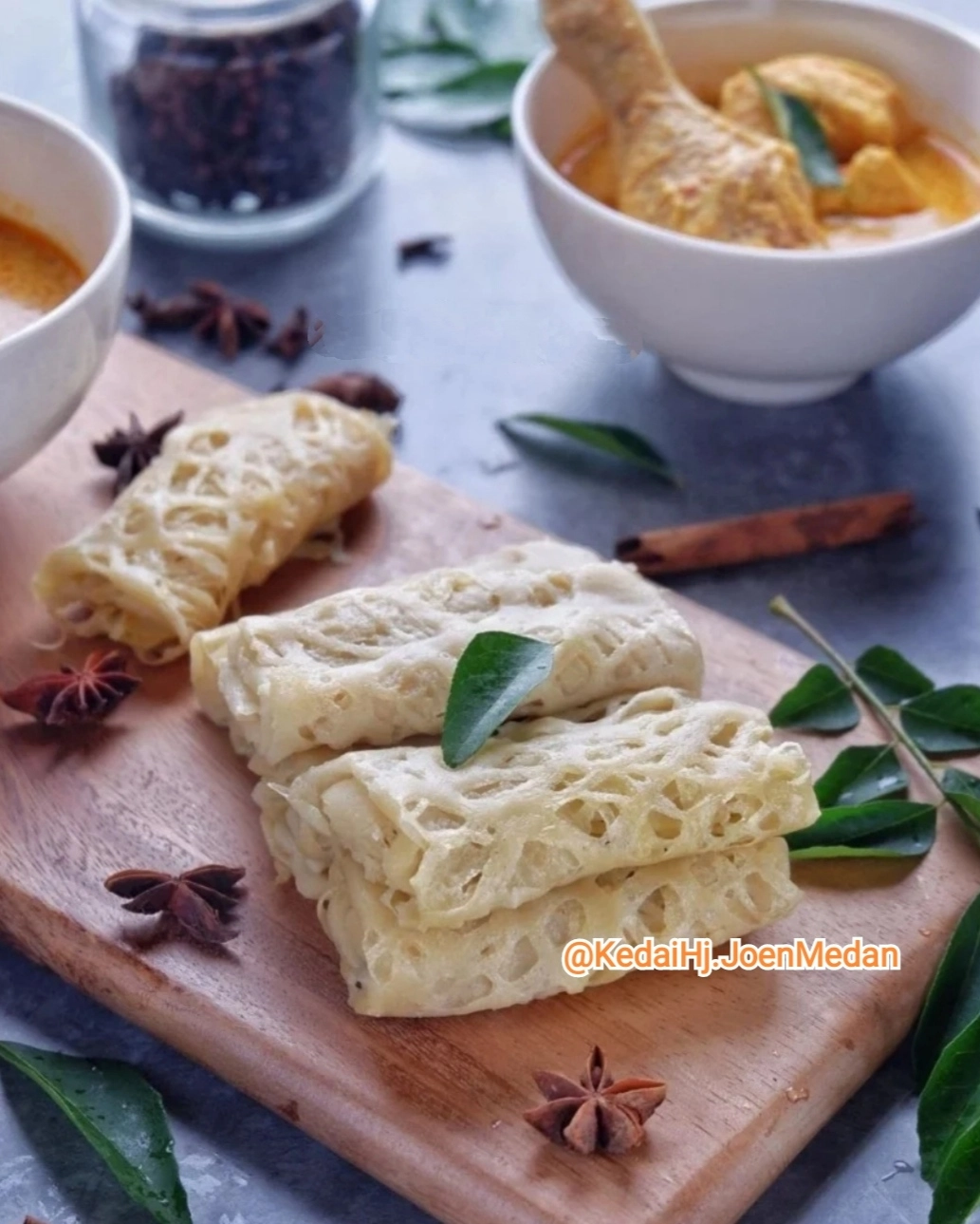 Roti Jala Kari Ayam