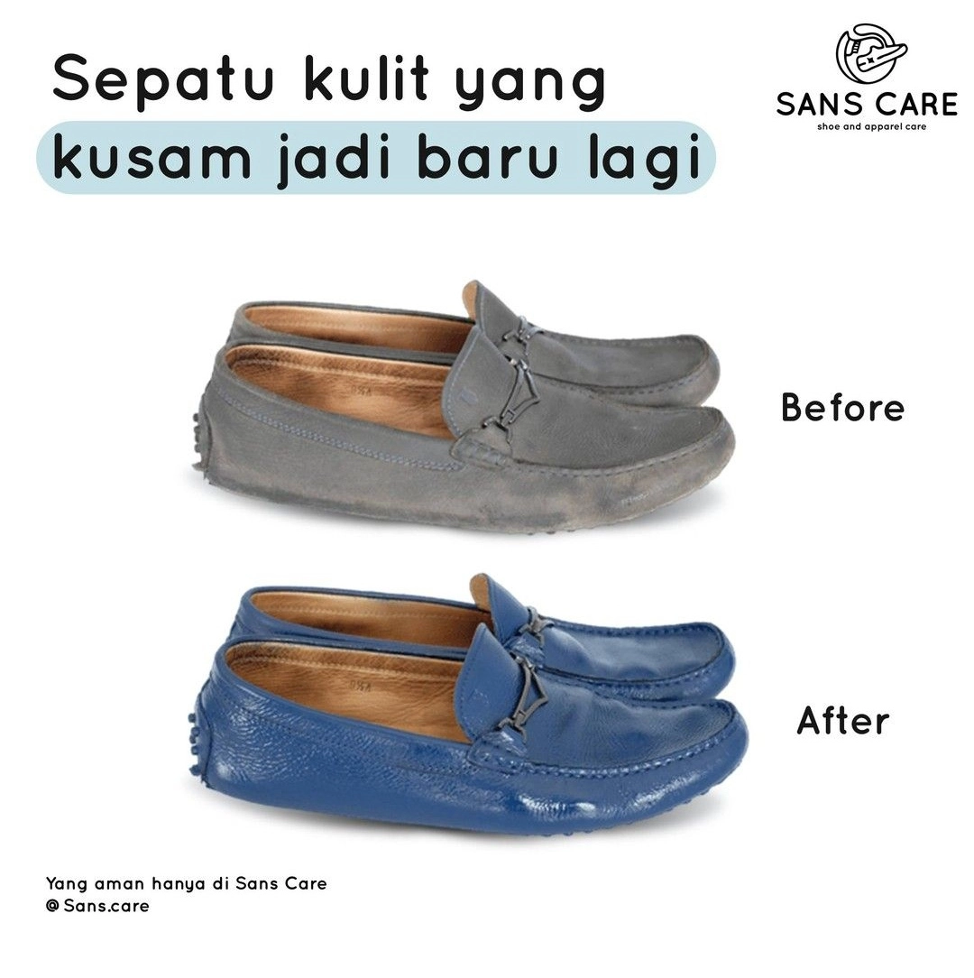 Repaint leather shoe
